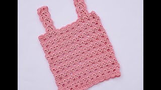 Preciosa Camiseta de tirantes rosa todos los tamaños crochet ganchillo [upl. by Champagne]