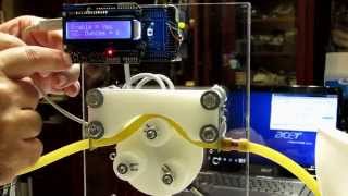 Peristaltic pump Arduino Mega ClearPath Teknic Servo [upl. by Ardnasella999]