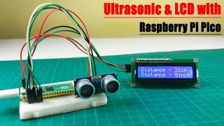 How to use an Ultrasonic Sensor with Raspberry PI Pico board [upl. by Deirdre615]