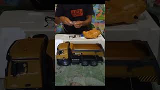 HUINA 1573 Unboxing amp Testing rcdumptruck automobile toys [upl. by Arehc]