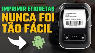 TUTORIAL IMPRESSORA DE ETIQUETAS ADESIVAS BLUETOOTH ANDROID MODELO PT260 [upl. by Ednyl878]