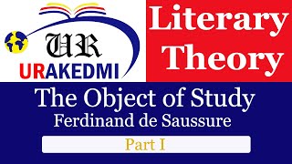 The Object of Study by Saussure PartILiterary TheoryLinguisticSemiologyFerdinand de Saussure [upl. by William]