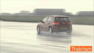 Thatcham  Volkswagen Golf 6 ESC Test [upl. by Pantin]