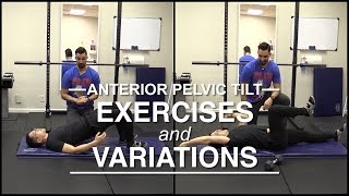 Anterior Pelvic Tilt core exercises with challenging variations [upl. by Fae407]