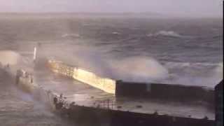 BURGHEAD MORAY SCOTLAND STORM 05 12 13 [upl. by Shiekh358]