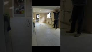 Watch This Mesmerizing Timelapse Of Floor Tile Installation [upl. by Euqinwahs]