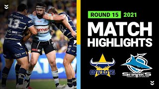 Cowboys v Sharks Match Highlights  Round 15 2021  Telstra Premiership  NRL [upl. by Theodoric]