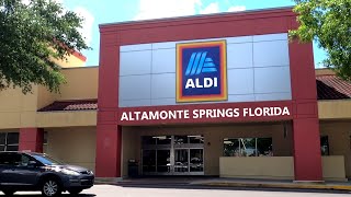 Shopping at ALDI in Altamonte Springs Florida  Grocery Store 1439 [upl. by Huston]