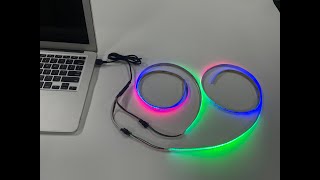 USB 5V RGBIC cob led strips [upl. by Cathryn]