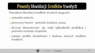 1 Zmniejszenie stanu środków trwałych likwidacja środka trwałego [upl. by Cirdahc546]