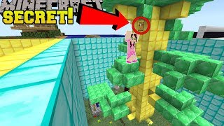 Minecraft SECRET IN THE EMERALD TREE  SUPER FURIOUS FIND THE BUTTON  Custom Map [upl. by Adnohsel]