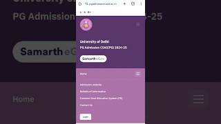 How to check Delhi University Pg 1st round seat allotment list 2024Du 2024 1st round seat allotment [upl. by Sladen]