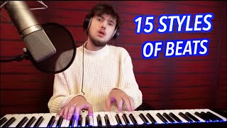 15 Styles of Rap Beats Tyler the Creator Drake Dababy amp more [upl. by Claudius]