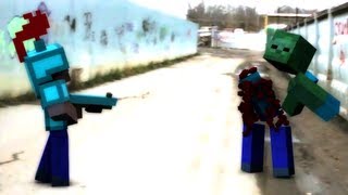 Animation Spotlight quotWhere Them Mobs Atquot  David Guetta Minecraft Parody by Rusplaying [upl. by Mages]