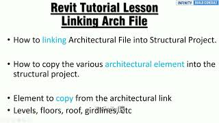 Revit Structural Tutorial How to link Architectural Model  4 easy ways to link arch model Revit [upl. by Nnalorac]