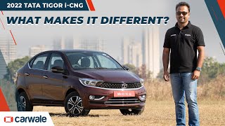 Tata Tigor CNG Review  What Makes iCNG Different First Drive Impressions  CarWale [upl. by Magbie]