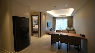 【Oakwood Residence Hanoi 2bed 100㎡】低層の2階ですが敷地内公園と蓮池に面するリーズナブルなお部屋が空いてきました！ [upl. by Annaeoj358]