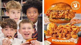 British Highschoolers try Popeyes for the first time [upl. by Malorie987]