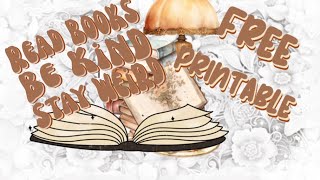 Stay Weird Read Books Free Printable Plan With Me [upl. by Kory300]