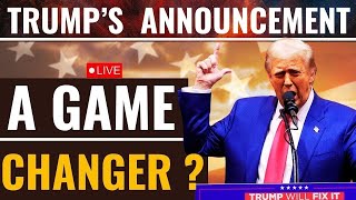 Live Trump Speech  Trump Makes Big Announcement Before The US Election  Kamala Harris  US News [upl. by Janik776]