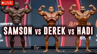 Mr Olympia 2023 Prejudging Callouts amp Review Who Wins Hadi vs Samson vs Derek [upl. by Kahcztiy]