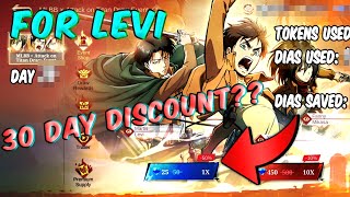 LAST DAY OF AOT X MLBB COLLAB How Many Diamonds For Levi Skin  MLBB [upl. by Nylsaj]