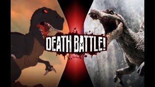 Death battle trailer Sharptooth vs Spinosaurus Apex predator you can’t escape [upl. by Newol]