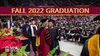 MSU Texas Graduation Fall 2022 [upl. by Laurin]