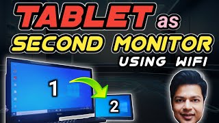 How To Use Tablet As A Second Screen For PC  by WiFi  Hindi [upl. by Justin459]