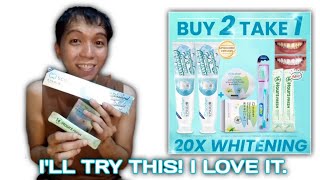 SCOBAN WHITENING TOOTHPASTE  WHITENING TOOTH POWDER  MOUTHWASH ILL TRY IT  PAPSY KELS [upl. by Ynot]