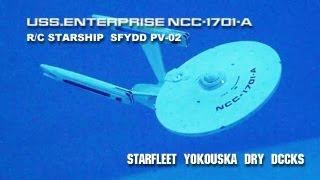 USSENTERPRISE NCC1701A RC STARSHIP SFYDD PV02 [upl. by Aneelas600]