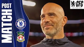 MARESCA amp JAMES React Post Match  Chelsea 22 Wrexham  Chelsea USA Tour 2024 [upl. by Aurita]