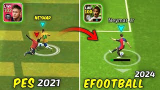 NEYMAR from PES 2021 to eFootball 2024  Best Evolution [upl. by Ekim]