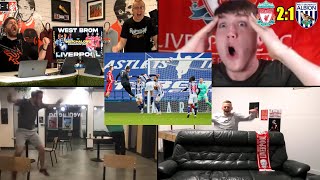 Crazy Liverpool Fan Reactions to Alissons LastMinute Goal Against West Brom [upl. by Nidnarb]