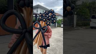 Balloon flowerdiy balloonflower balloonart flowers halloween [upl. by Lorelle841]