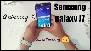 Samsung Galaxy J7 SMJ700F Black 16GB √  Unboxing SMART YT Support [upl. by Allis]