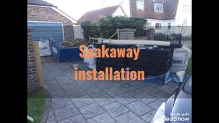 Soakaway installation Sussex UK [upl. by Lucine]