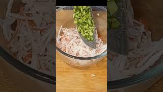 Fresh amp Flavourful Easy Surimi Imitation Crab Salad Recipe [upl. by Ahsinuq]