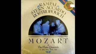 Mozart Complete Flute Quartets 1986 RampalSternAccardoRostropovich [upl. by Oberg493]