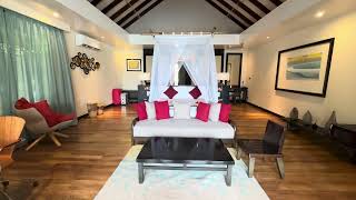 Sunset Beach Villa with Pool Room Tour  Atmosphere Kanifushi Maldives [upl. by Eruot]