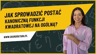 317 Dany jest wzór funkcji kwadratowej w postaci kanonicznej Sprowadź do postaci ogólnej [upl. by Windzer666]