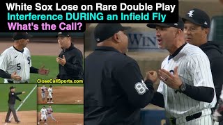 White Sox Lose on Interference DURING Infield Fly as Umpires Call GameEnding Double Play By Rule [upl. by Joli]