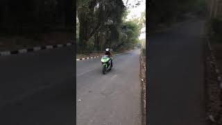 Kawasaki Ninja 300 stock exhaust sound flyby [upl. by Ezalb]