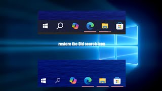 restore the Old search icon in windows 10 22H2 2024 [upl. by Rbma]