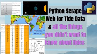 Tide Information amp Python Scrape Web for Tide Data [upl. by Spevek]