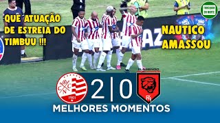 Nautico x Flamengo de Arcoverde Pernambucano 2024  1ªRodada  Melhores Momentos [upl. by Annalla]