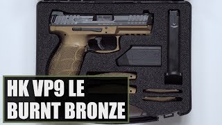 Unboxing The Heckler and Koch HK VP9 LE Burnt Bronze [upl. by Eicak]