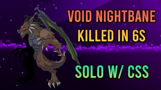 AQW  Void Nightbane Solo WR Chrono Shadowslayer 6sec [upl. by Chlo]