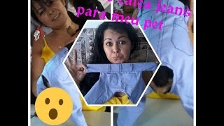 DIY ROUPA PARA CACHORRO quotCalça JEANSquot  parte 2 Montagem [upl. by Buford950]