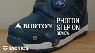 Burton Photon Step On 2018 Snowboard Boot Review  Tactics [upl. by Wylde]